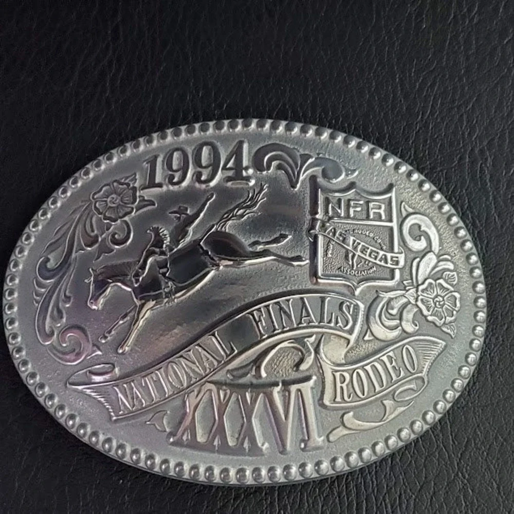 Vintage 1994 NFR National Finals Rodeo Belt Buckle 36th Anniversary Las Vegas